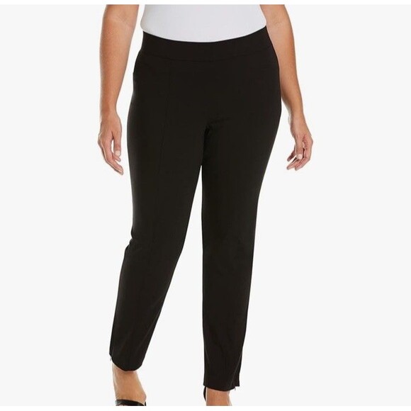 Lisa Rinna Collection Womens Pants Black XLarge High Rise - Picture 1 of 15